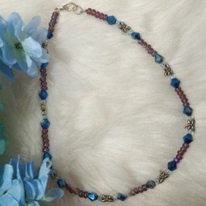 Dragon Fly Choker/Necklace Hand Crafted Made By London About 14"